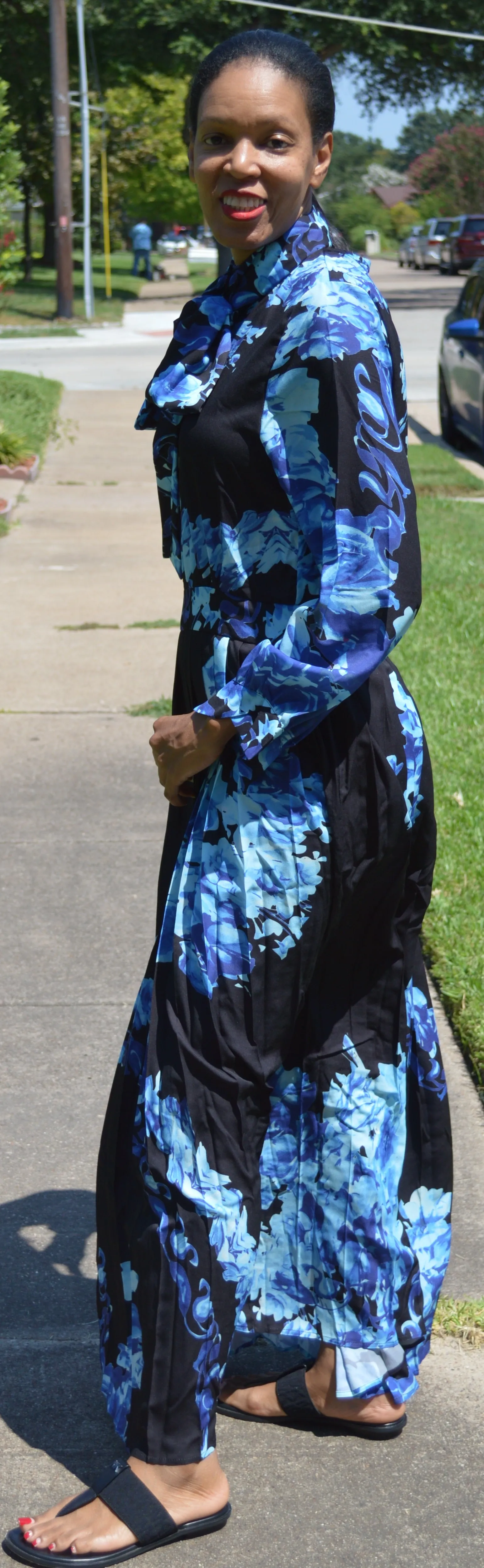 Multi Print Maxi Dress