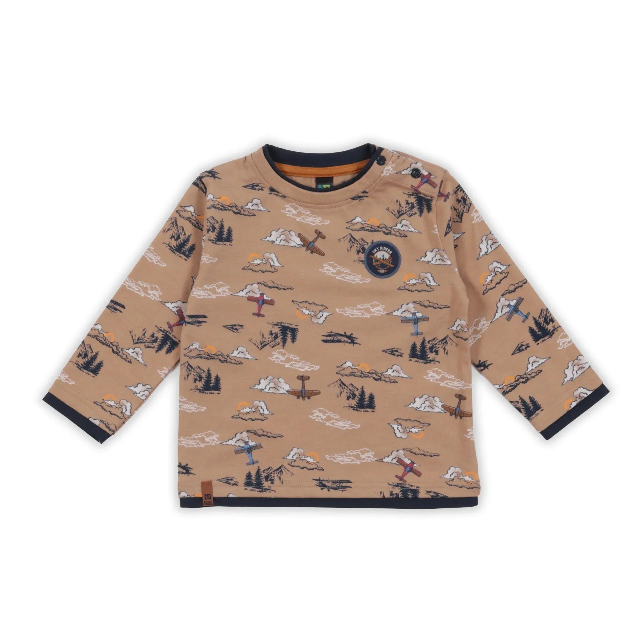 NANÖ Beige Sky Riders Airplane Tee