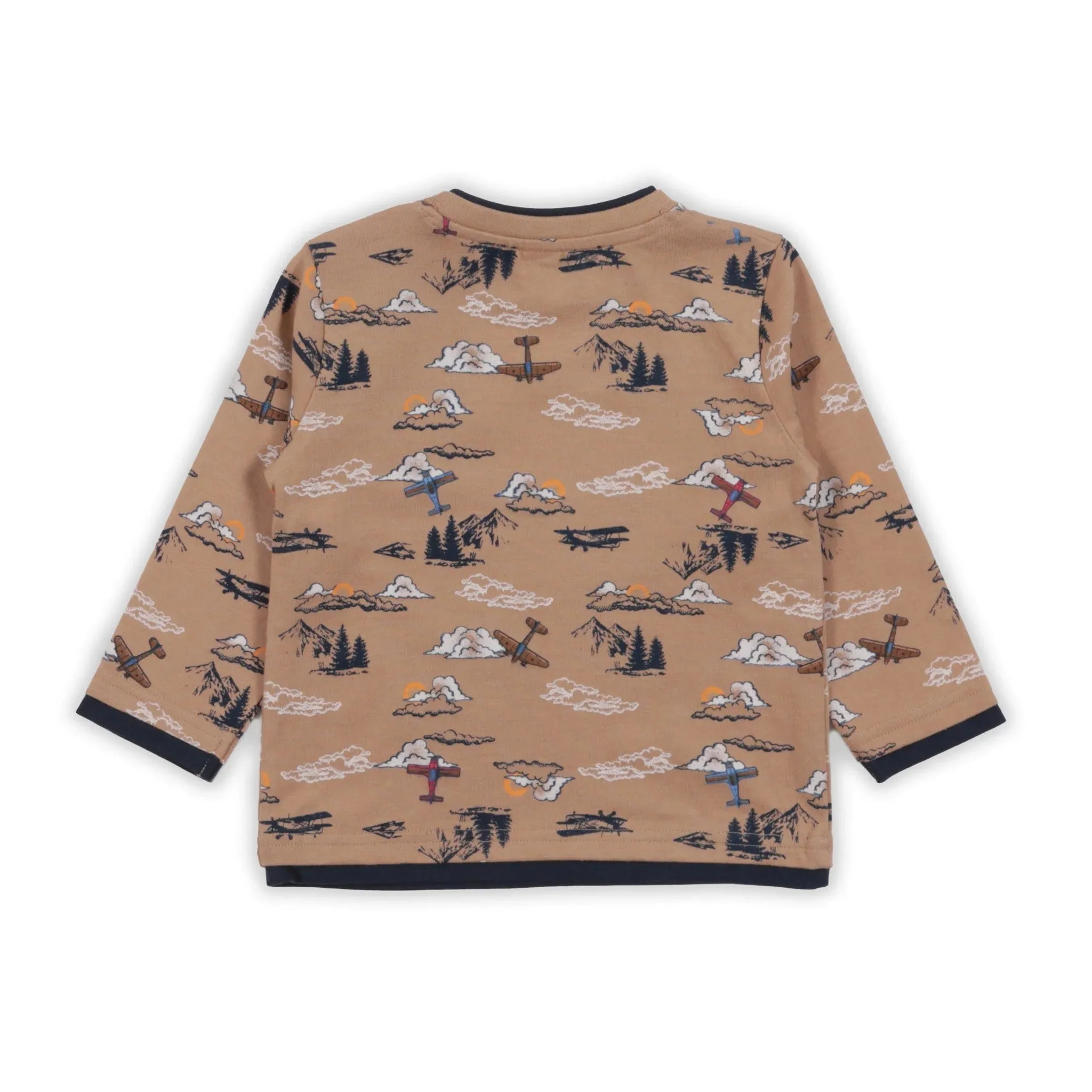 NANÖ Beige Sky Riders Airplane Tee