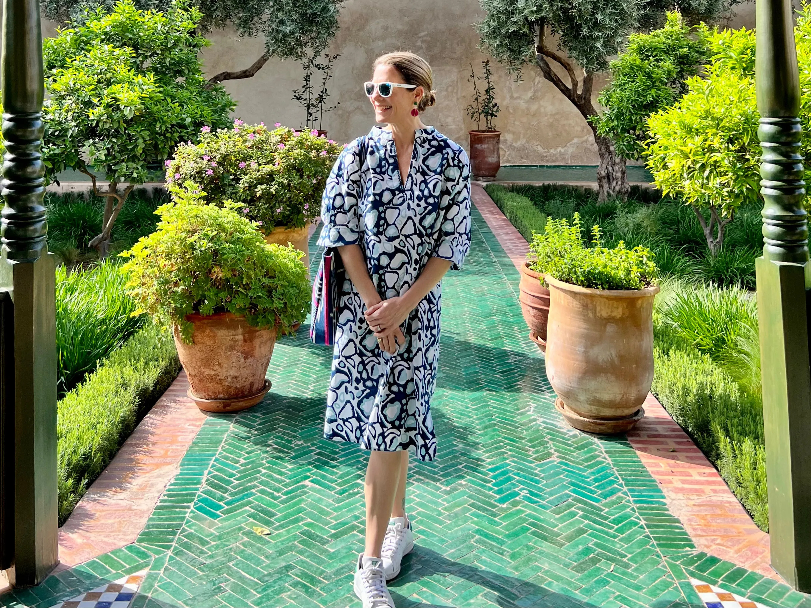Navy Wild Dog Midi Dress