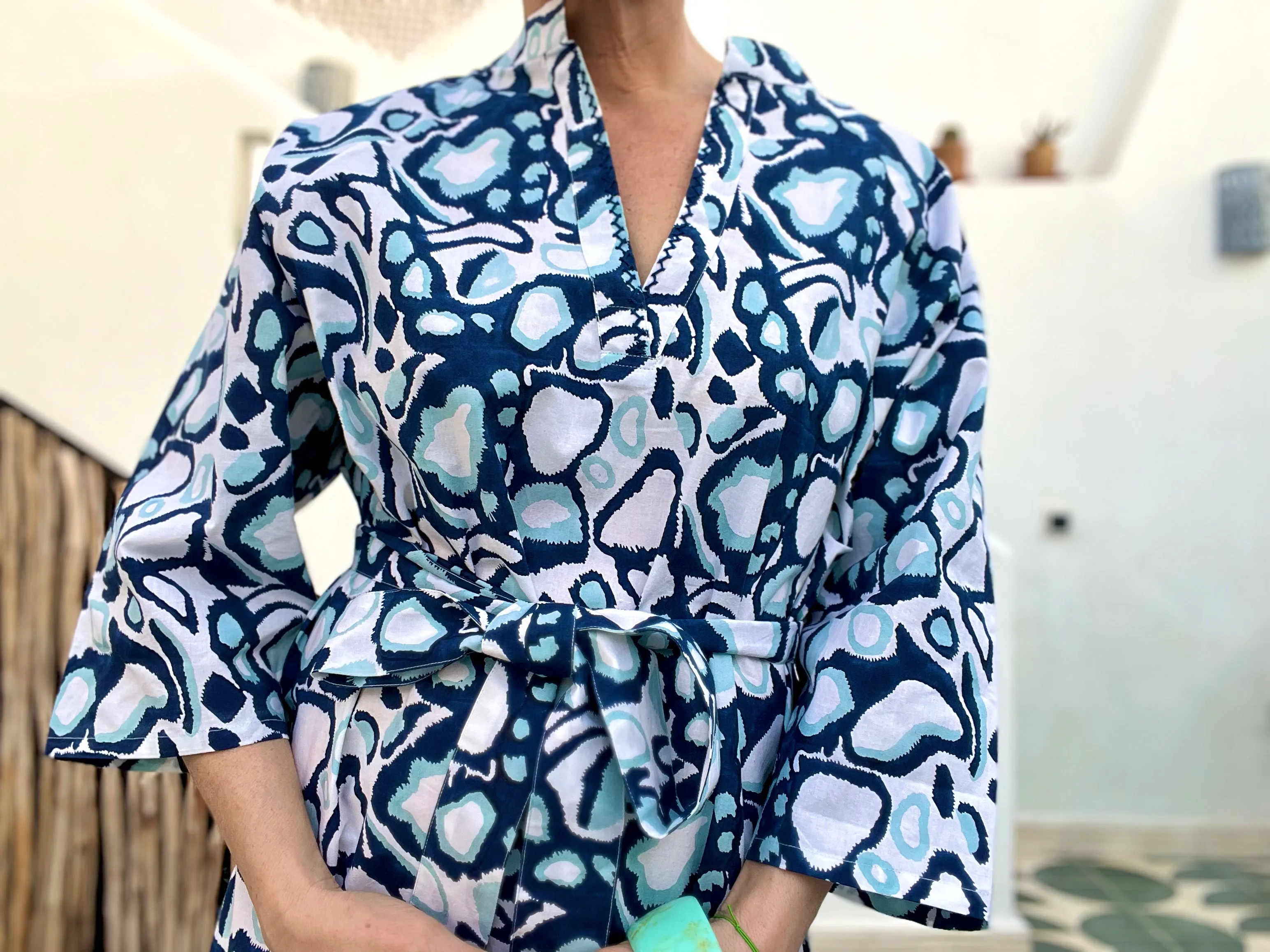 Navy Wild Dog Midi Dress