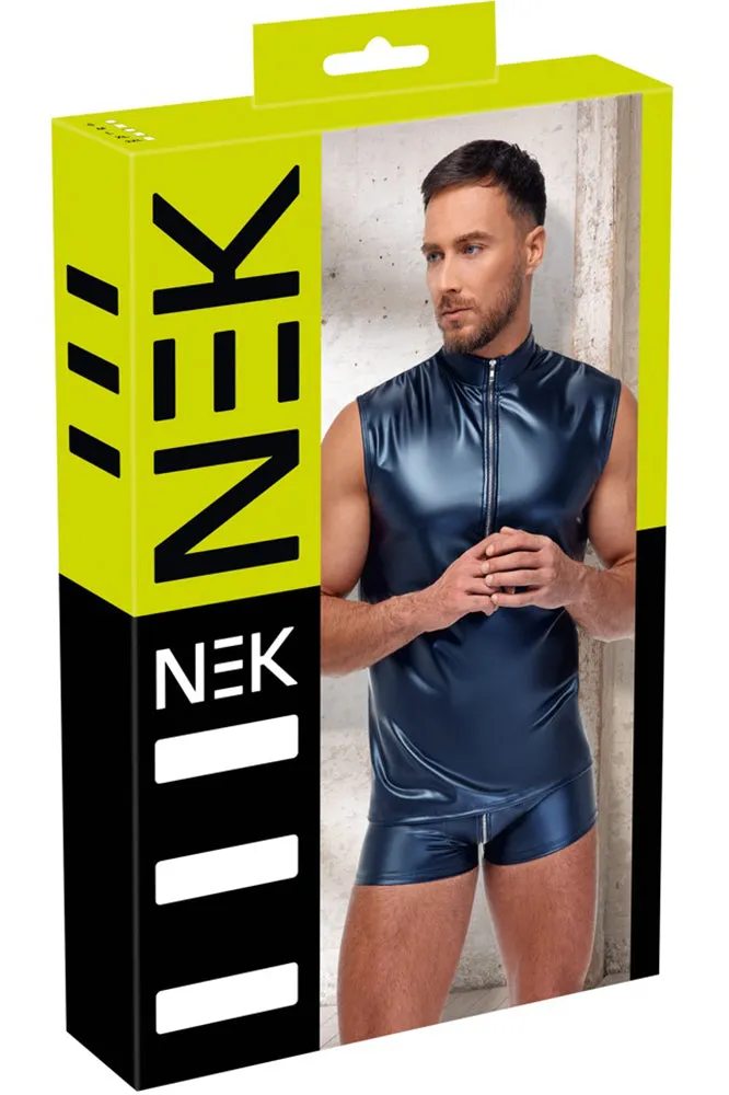 NEK Blue Metallic Shirt
