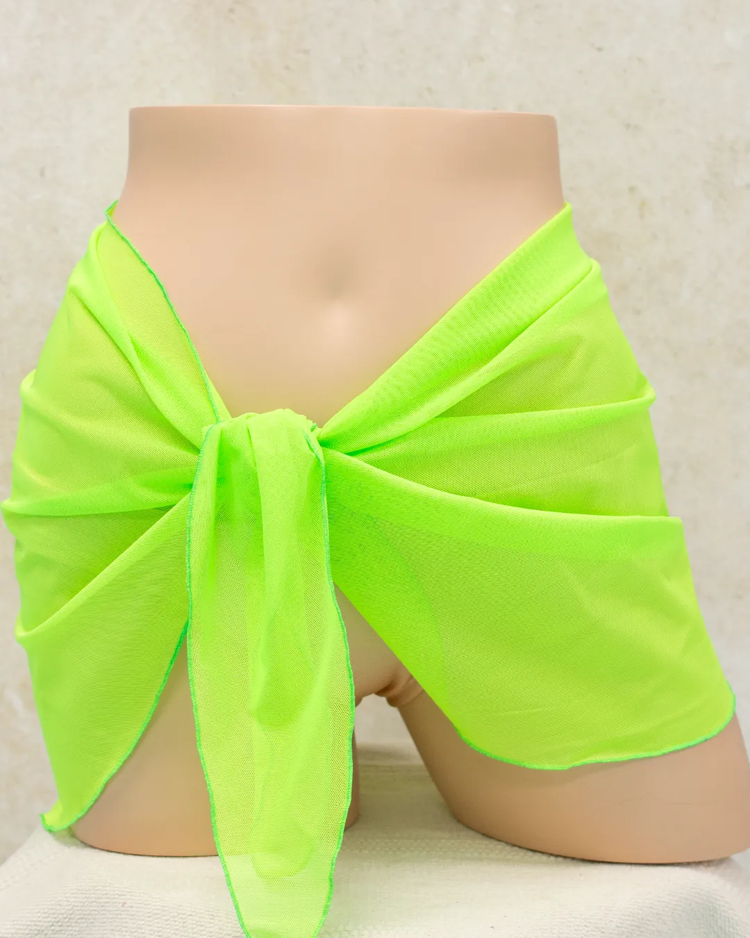Neon Green Mesh Sarong