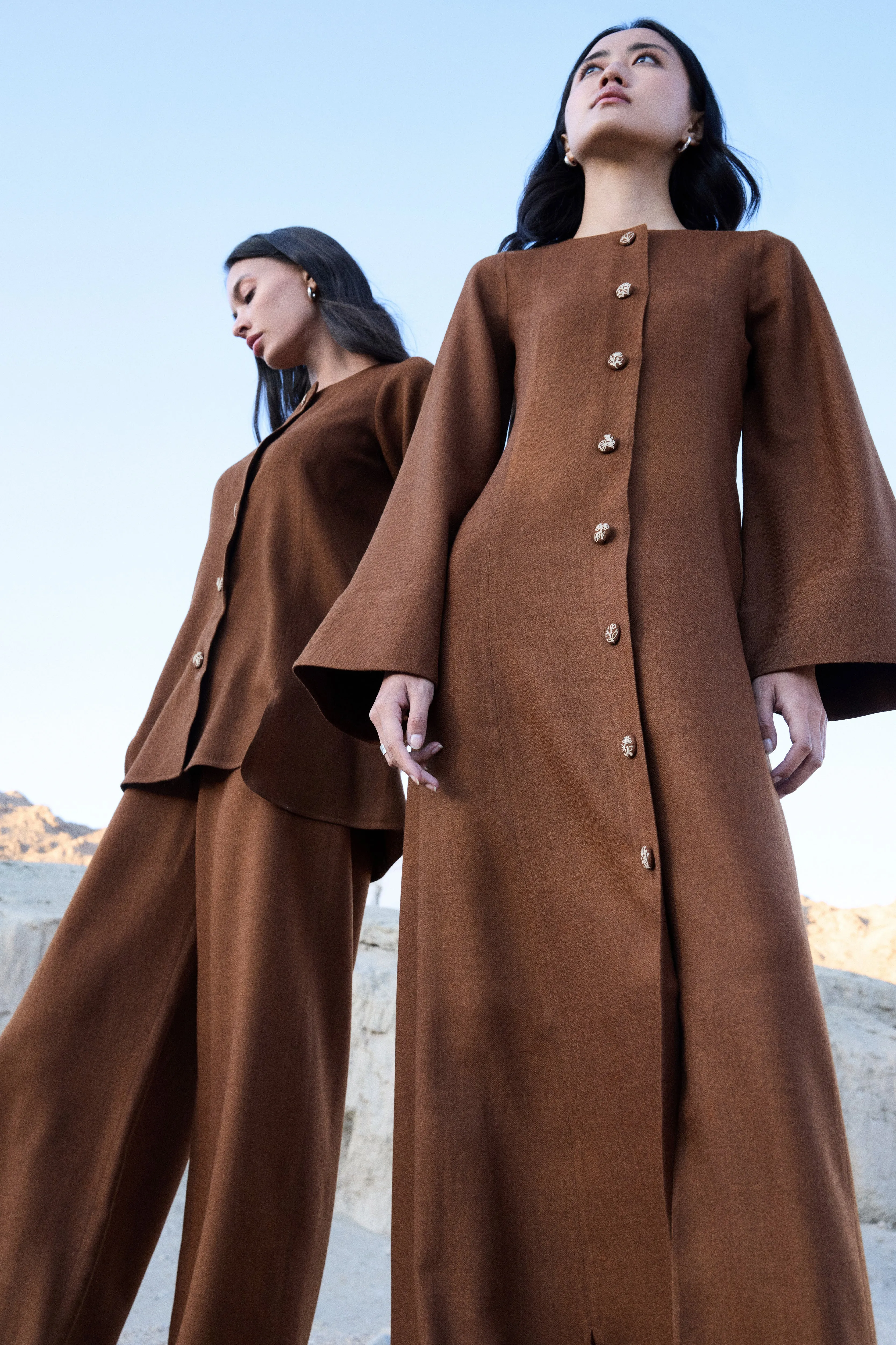 Nubra Woollen Dress (Maple)