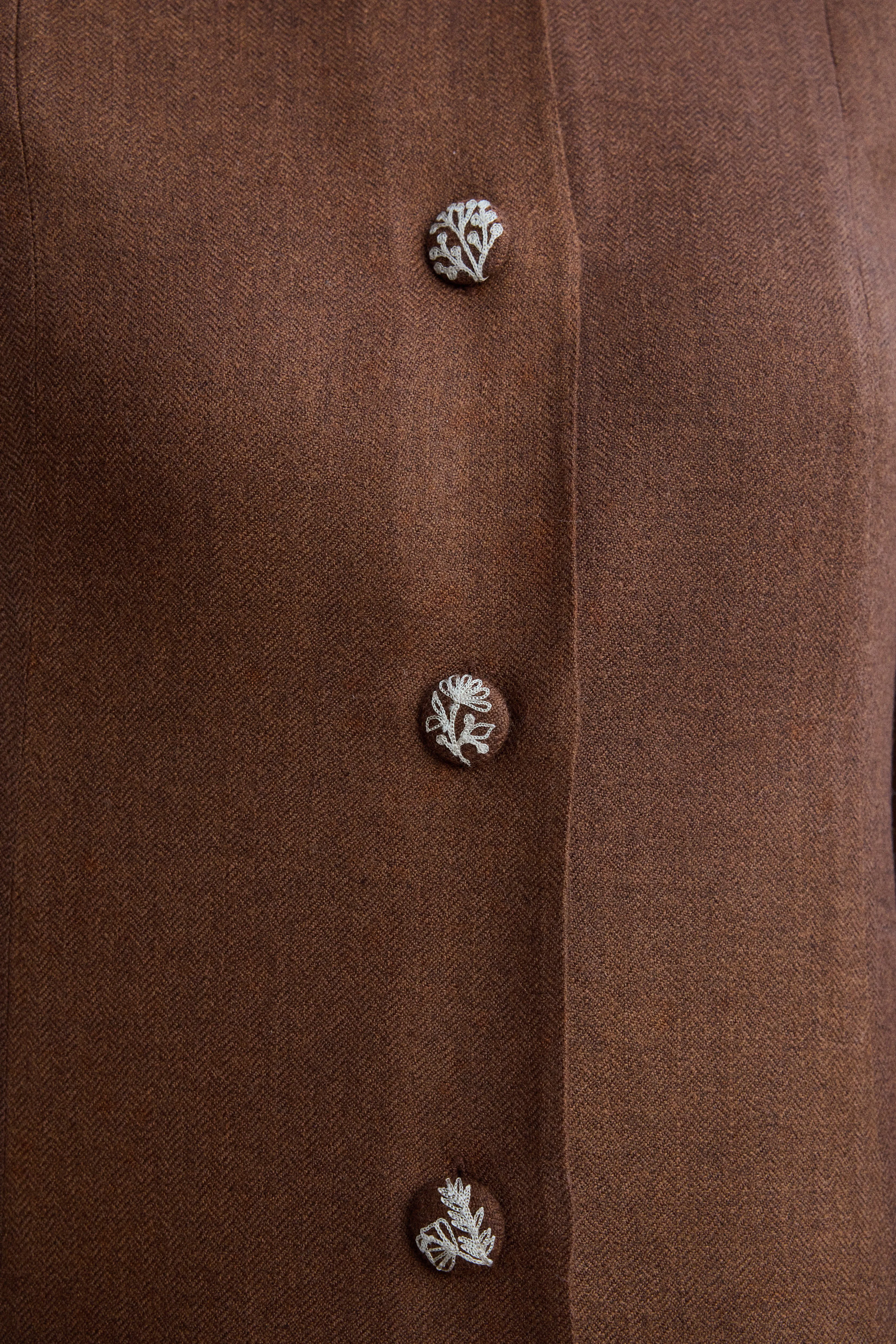 Nubra Woollen Dress (Maple)