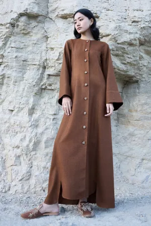 Nubra Woollen Dress (Maple)