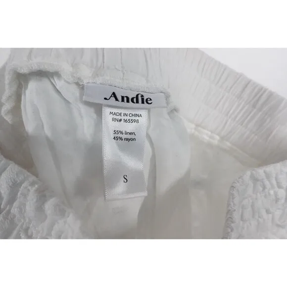 NWOT Small Andie Swim The Mona Skirt White Scalloped Eyelet Lace $148  Coverup