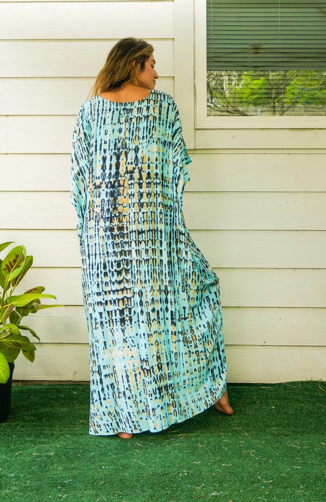 Ocean Breeze Tie Dye Kimono Robe