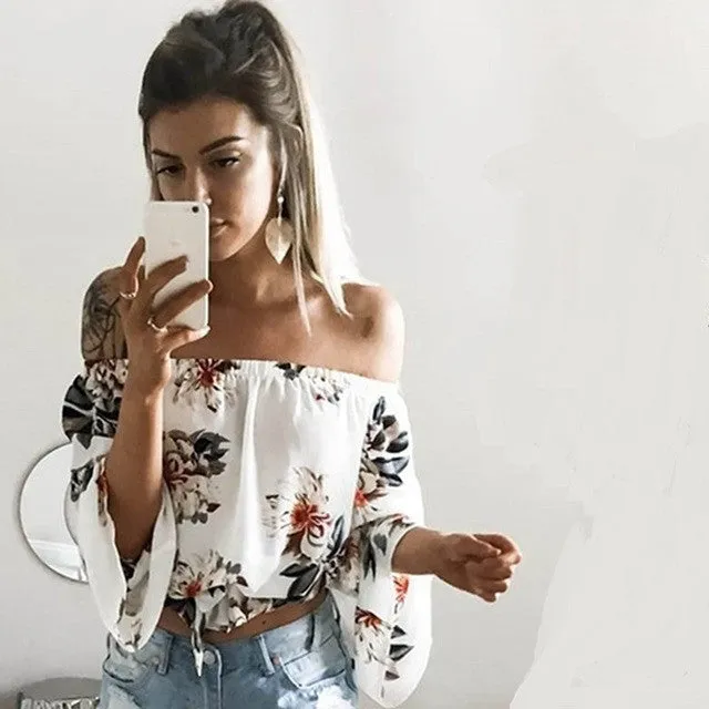 Off Shoulder Bohemian Blouse