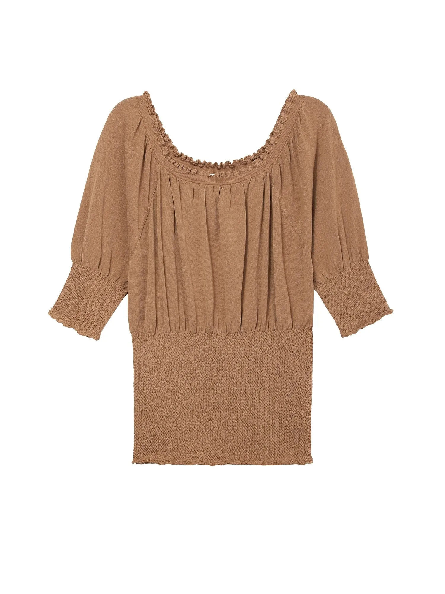 Off Shoulder long sleeve Elastic Blouse Shirts