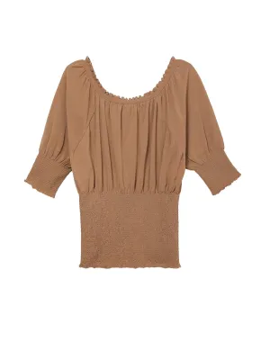Off Shoulder long sleeve Elastic Blouse Shirts