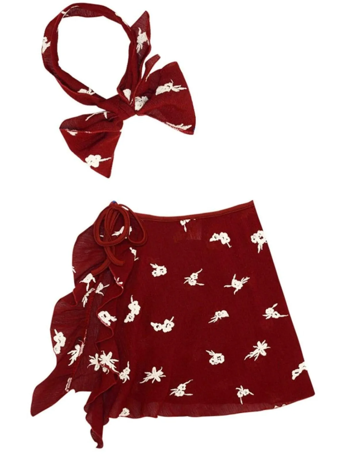 Off To Paradise Sarong and Headband Set