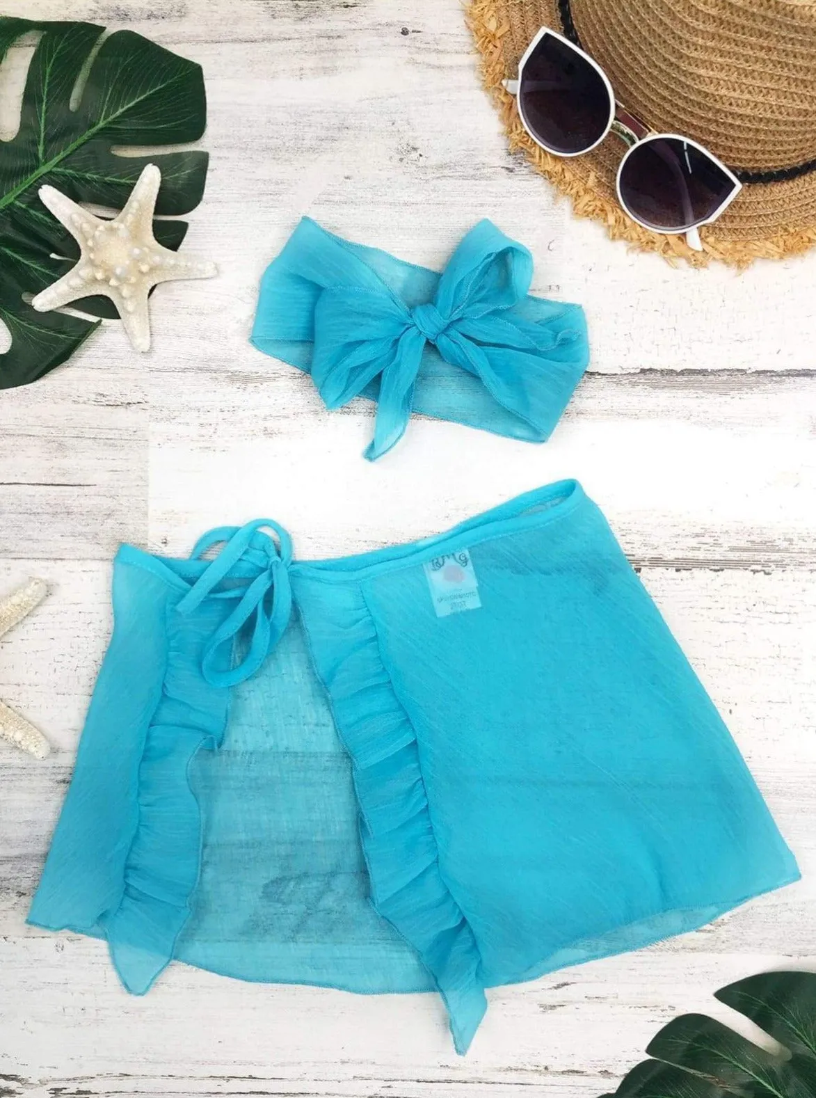 Off To Paradise Sarong and Headband Set