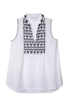 Olive   Oak Mosaic Tank | White |SALE