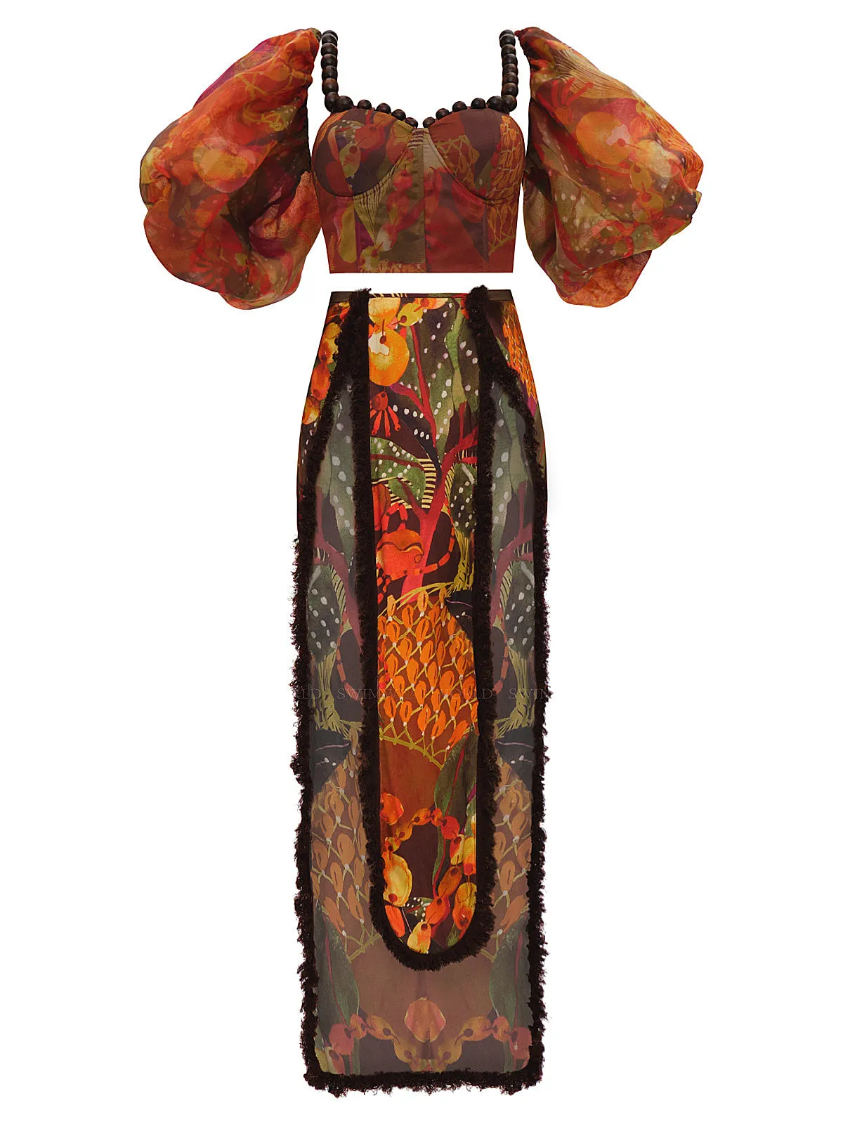 Omma Crop-Omma Sarong Skirt