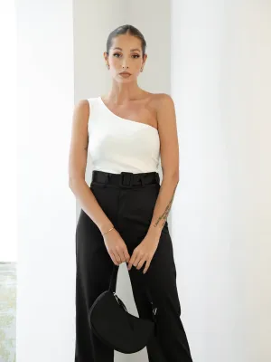One Shoulder Rib Top