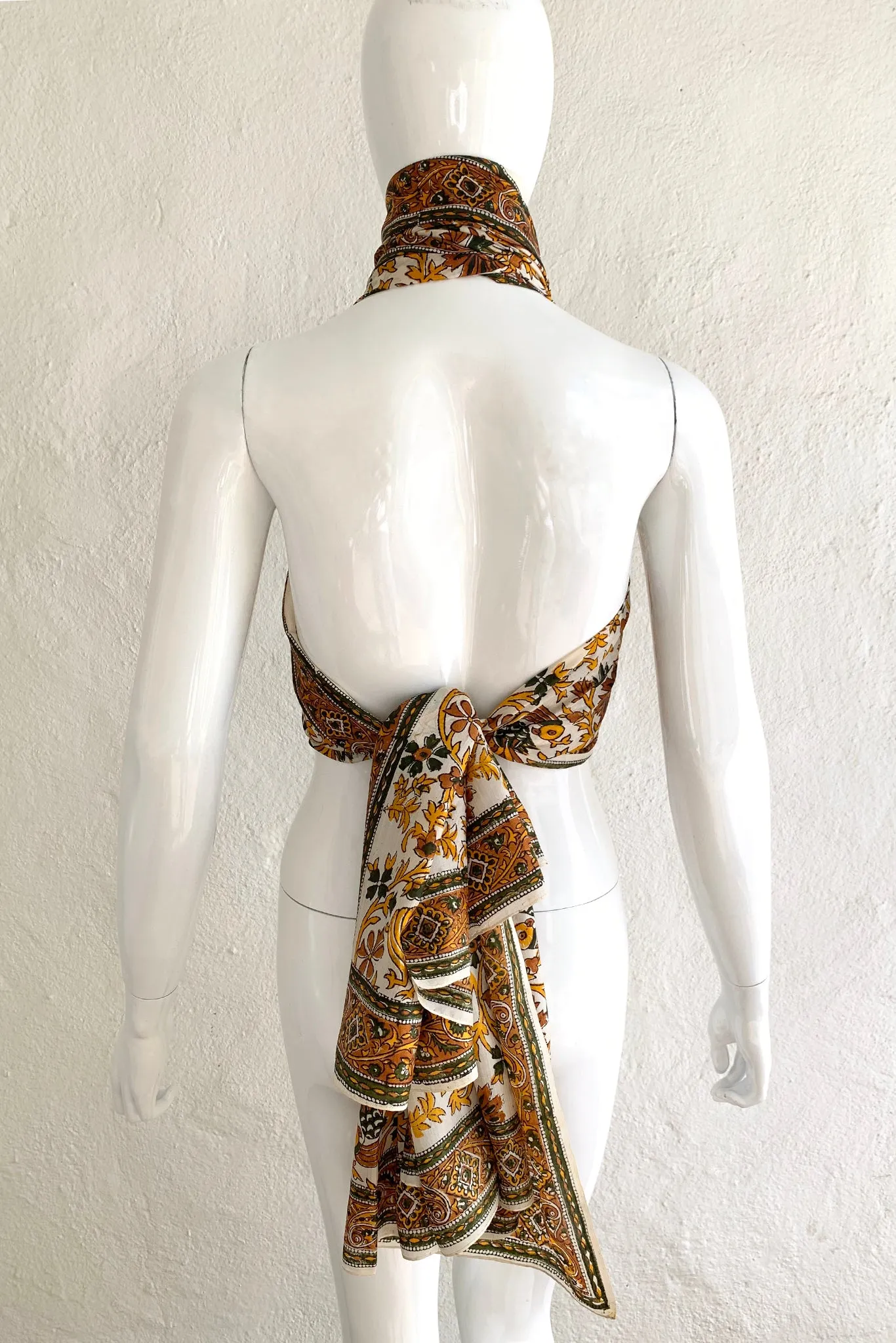 Oversized Handblocked Silk Shawl
