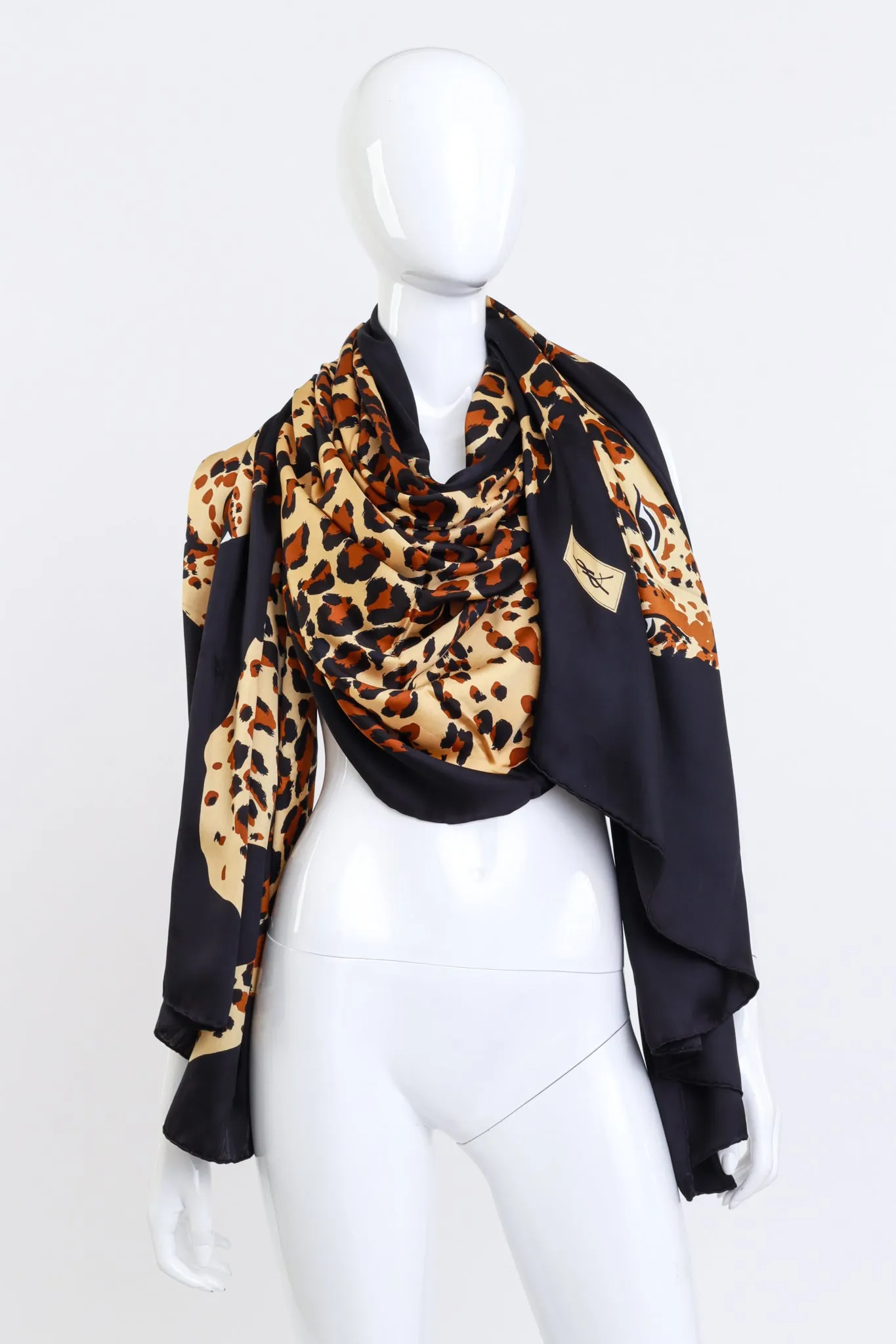 Oversized Prowl of Leopards Shawl