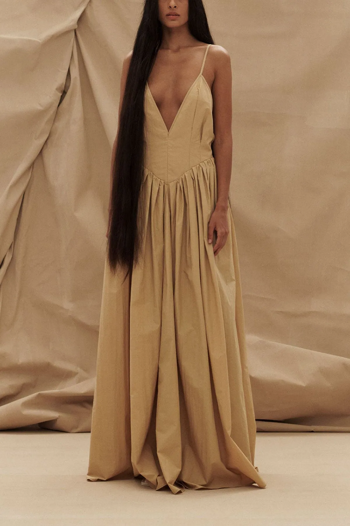 Paloma Maxi Dress in Sand
