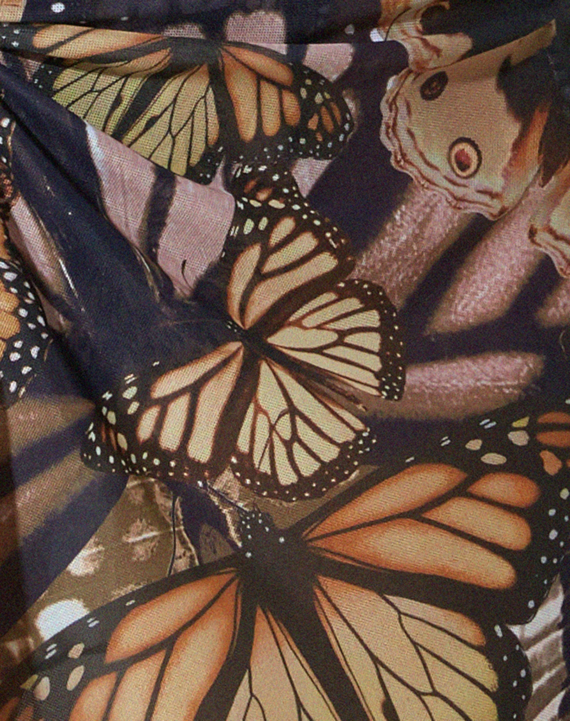 Pao Sarong in Abstract Butterfly Gold