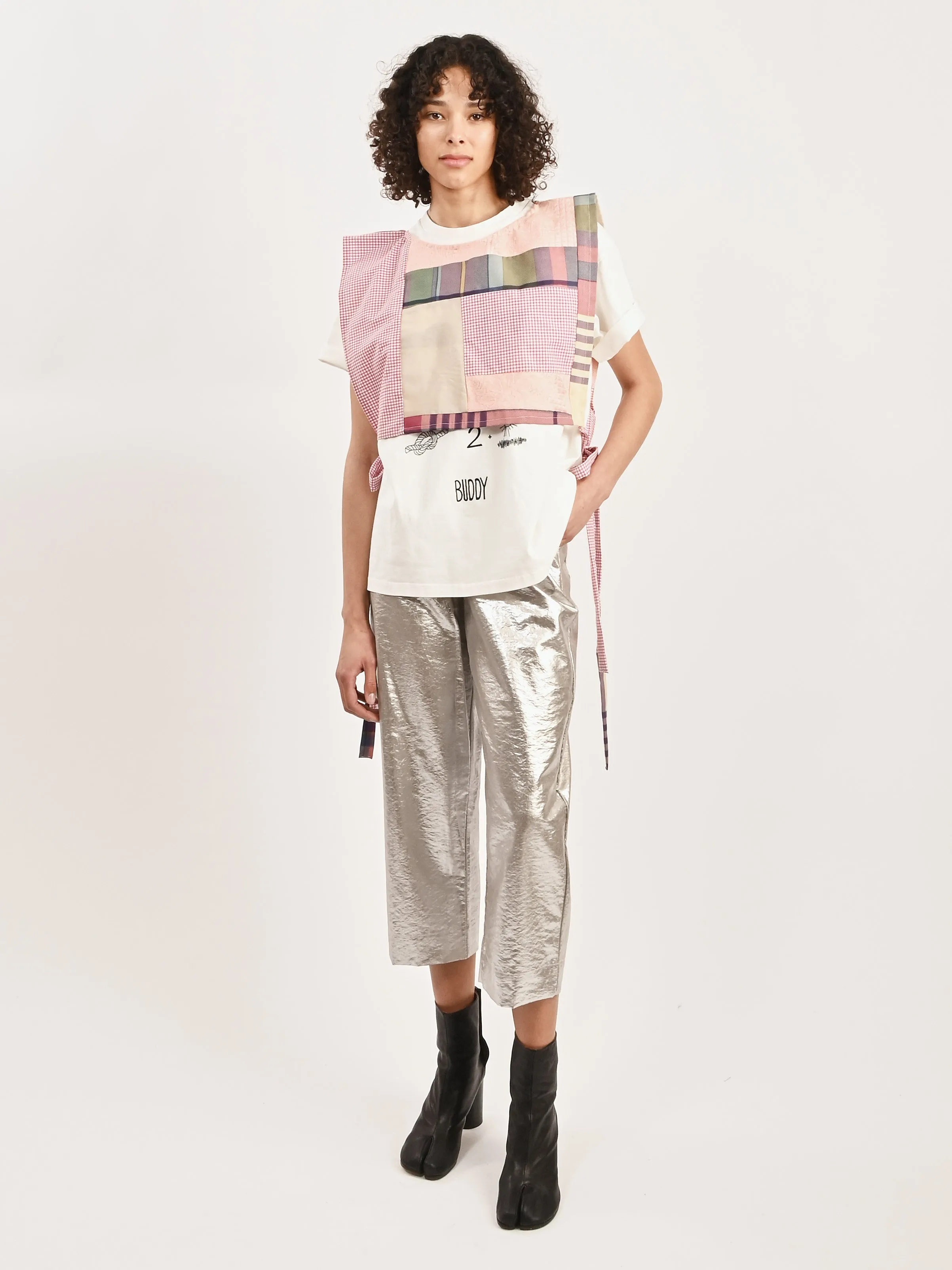 Pink/Gingham Patchwork Dickie