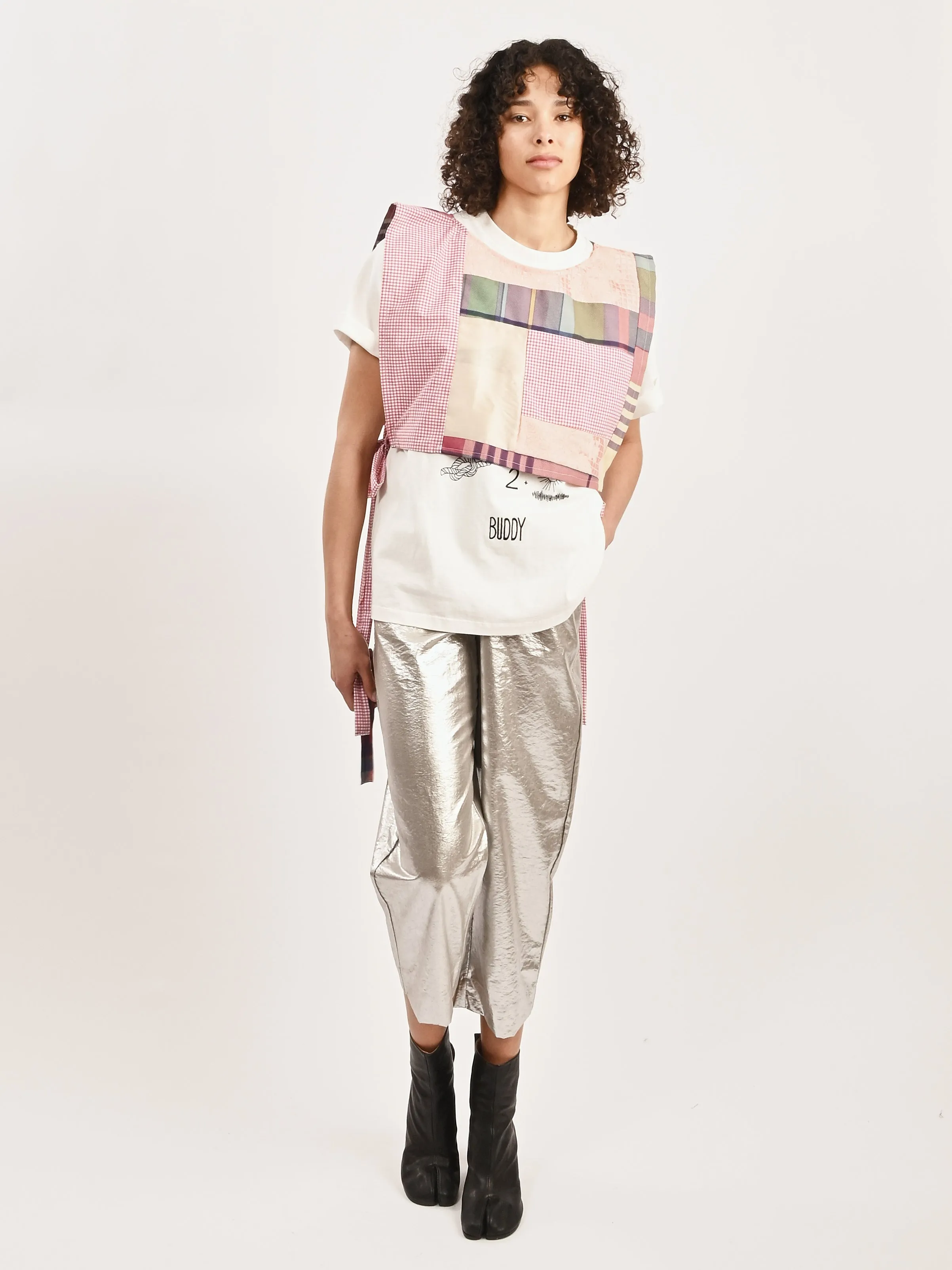 Pink/Gingham Patchwork Dickie