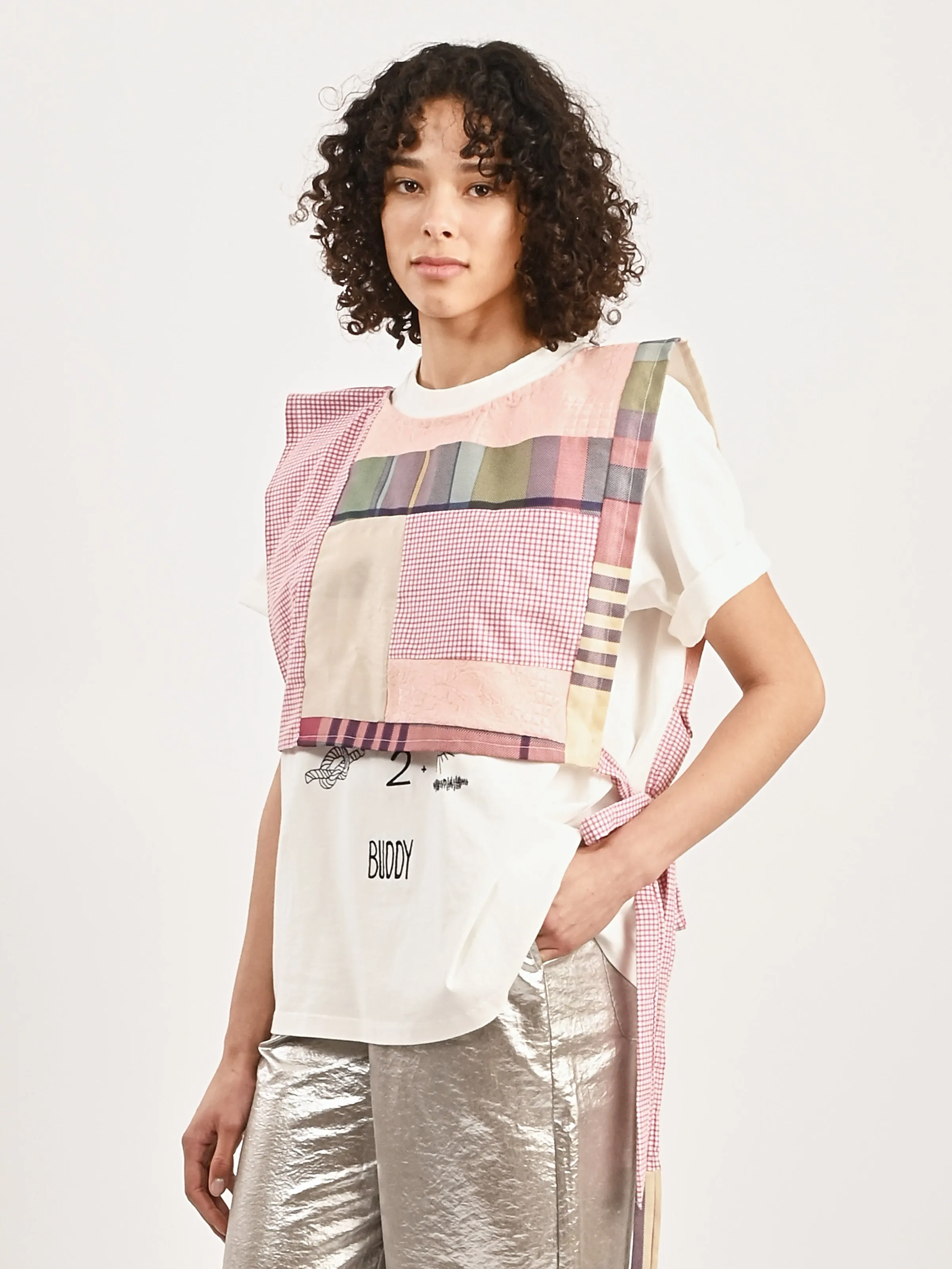 Pink/Gingham Patchwork Dickie