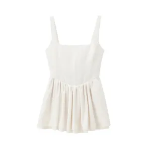 Pleated Sleeveless Sundresses