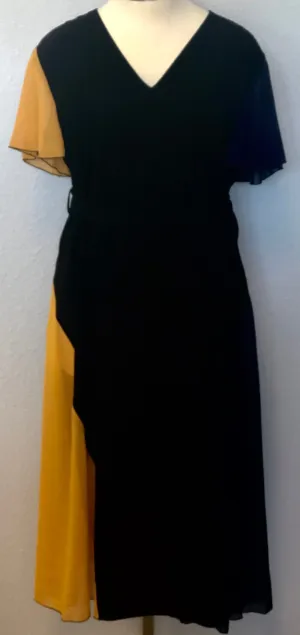 PLUS MULTI V-NECK MAXI DRESS