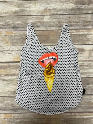 Polkadot Pattern Top Sleeveless Vans, Size M