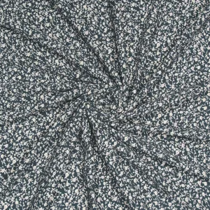 Printed Rayon Poplin Floral Indigo