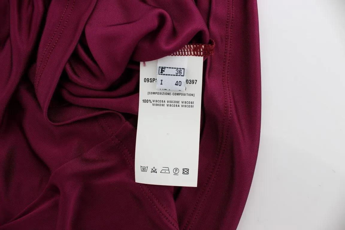 Purple Sleeveless Top Blouse