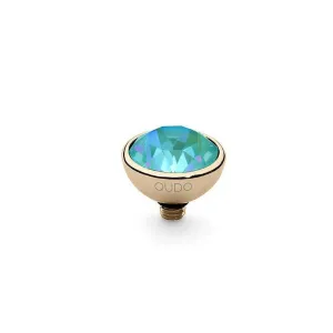 Qudo Bottone 10mm Gold Topper - Laguna Delite