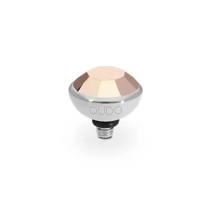Qudo Bottone 10mm Silver Topper - Capri Gold