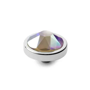 Qudo Canino 9mm Silver Topper - Crystal Aurora Boreale