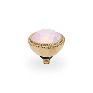 Qudo Fabero 11mm Gold Topper - Rose Opal