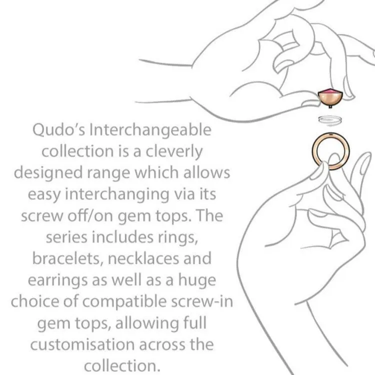 Qudo Stellar 13mm Silver Topper - Golden Shadow
