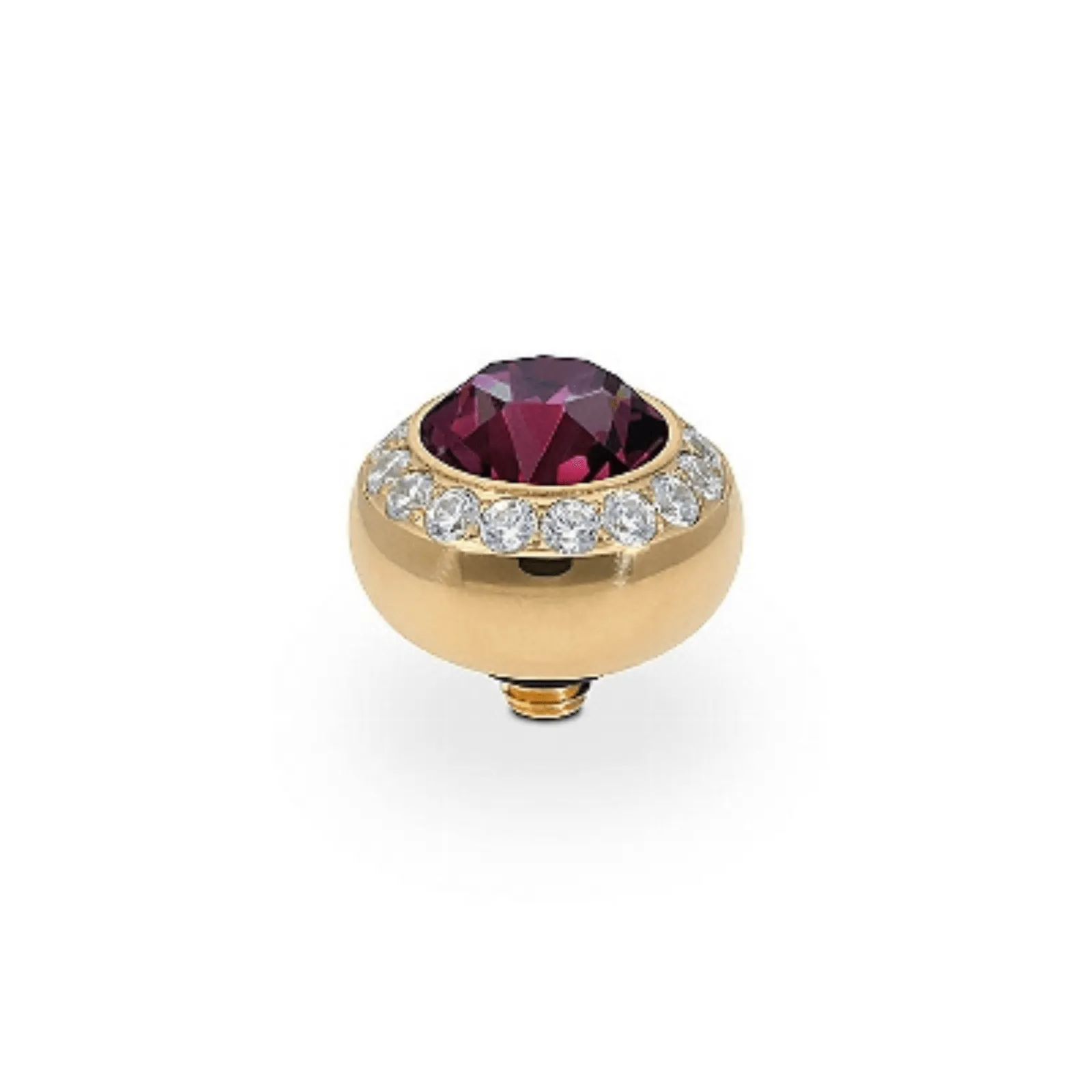 Qudo Tondo Deluxe 10mm Gold Topper - Amethyst