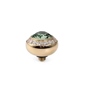 Qudo Tondo Deluxe 10mm Gold Topper - Chrysolite