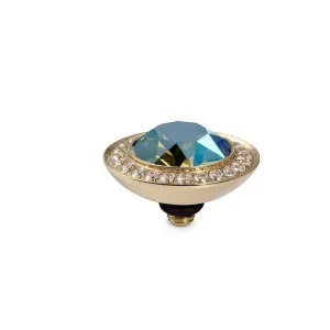 Qudo Tondo Deluxe 13mm Gold Topper - Erinite Shimmer