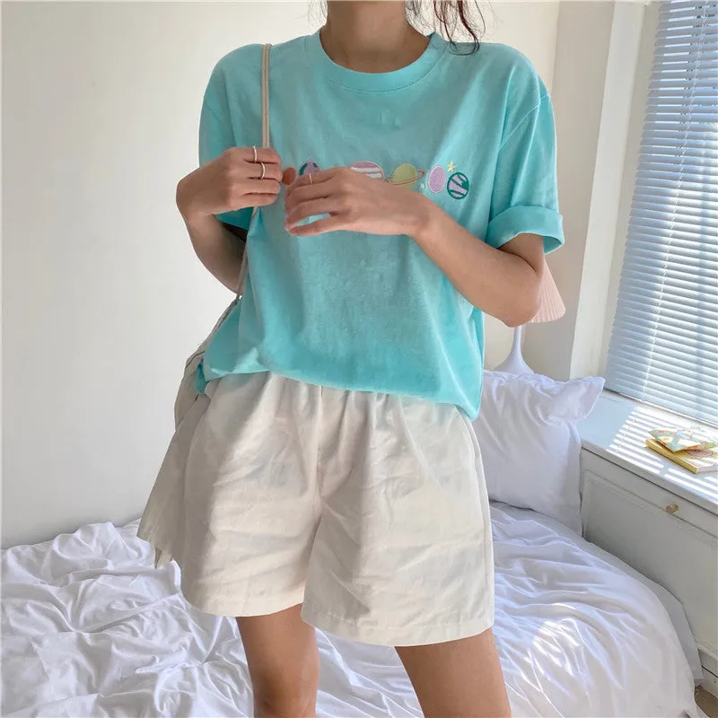 "PLANET EMBROIDERY“  T-SHIRT N072003