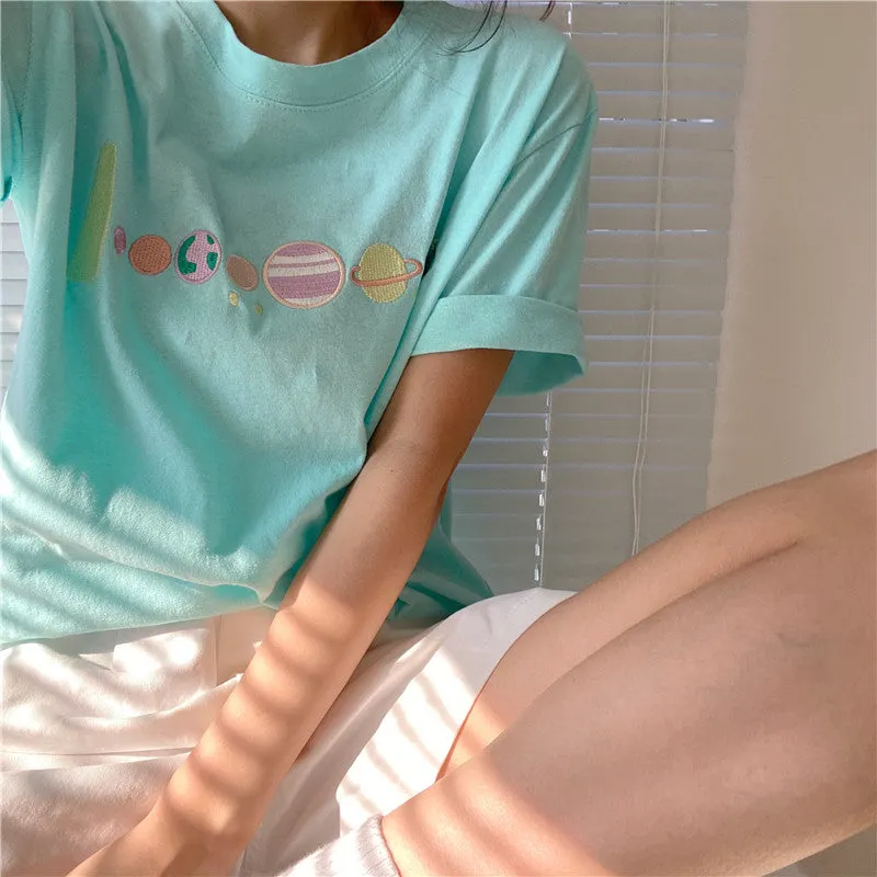 "PLANET EMBROIDERY“  T-SHIRT N072003