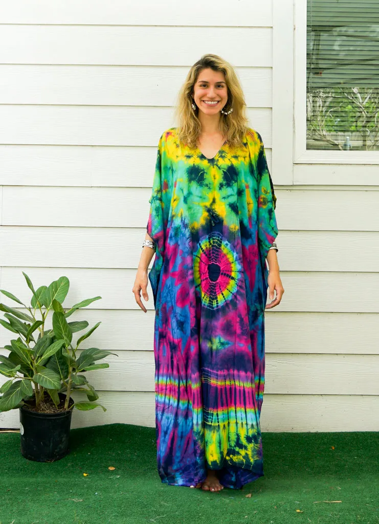 Radiant Ripple Tie Dye Kaftan