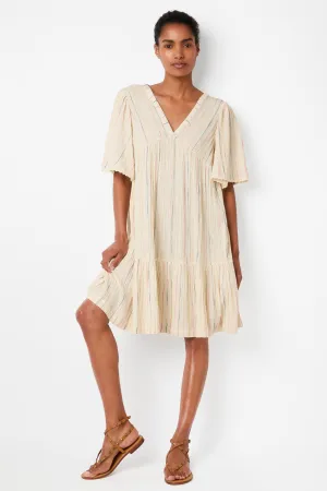 Riley Stripe Sundress - Ecru/Multi