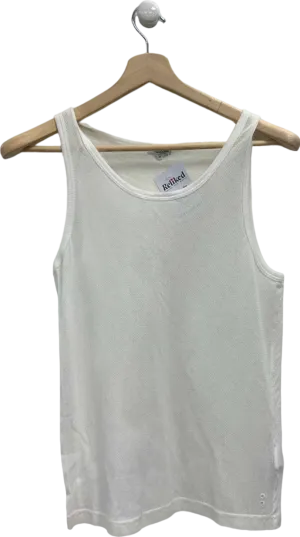 Ron Dorff White Sleeveless Top UK M