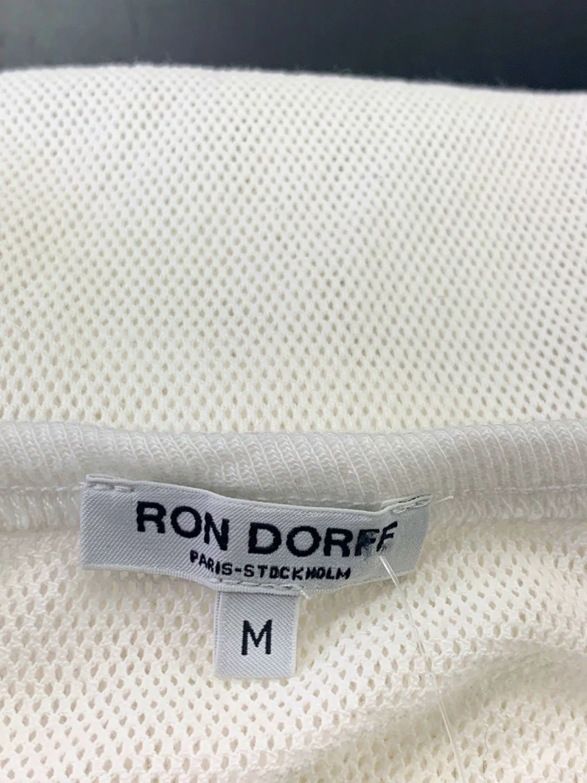 Ron Dorff White Sleeveless Top UK M