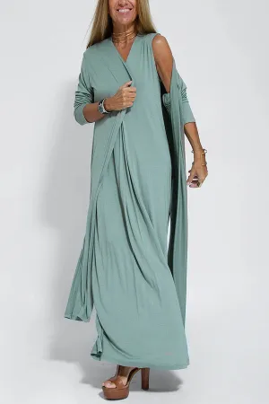 Rose | Langes ärmelloses Maxikleid