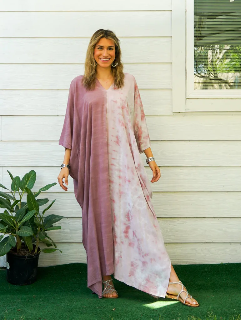 Rosewood Blush Two-Tone Kaftan