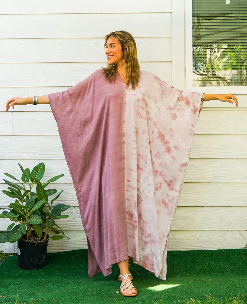 Rosewood Blush Two-Tone Kaftan
