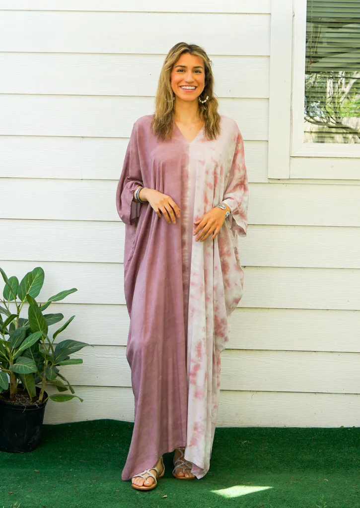 Rosewood Blush Two-Tone Kaftan